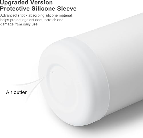 Miniatura 5 de koodee Funda protectora de silicona para botellas de agua Hydro Flask de 32 onzas, funda inferior antideslizante (translúcida)