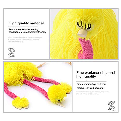 Beijialy Ostrich Marionette, Set Of 5 Handmade Ostrich Marionette Puppets String Doll Parent-Child Interactive Educational Props For Children Kids - Random Color #TOP4