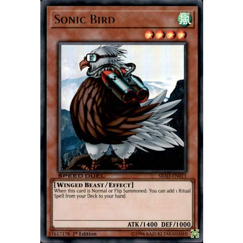 Yu-Gi-Oh! Sonic Bird Karte – Ultra Rare, 1st Edition, Aus Speed Duel: Attack From The Deep