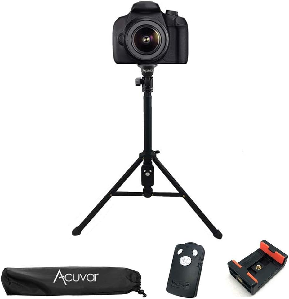 Acuvar Inch Elite Series Professional Heavy Duty Tripod Tall Adjustable DSLR Camera & Camcorder Tripod Stand –Stable Aluminum (72' Inch)