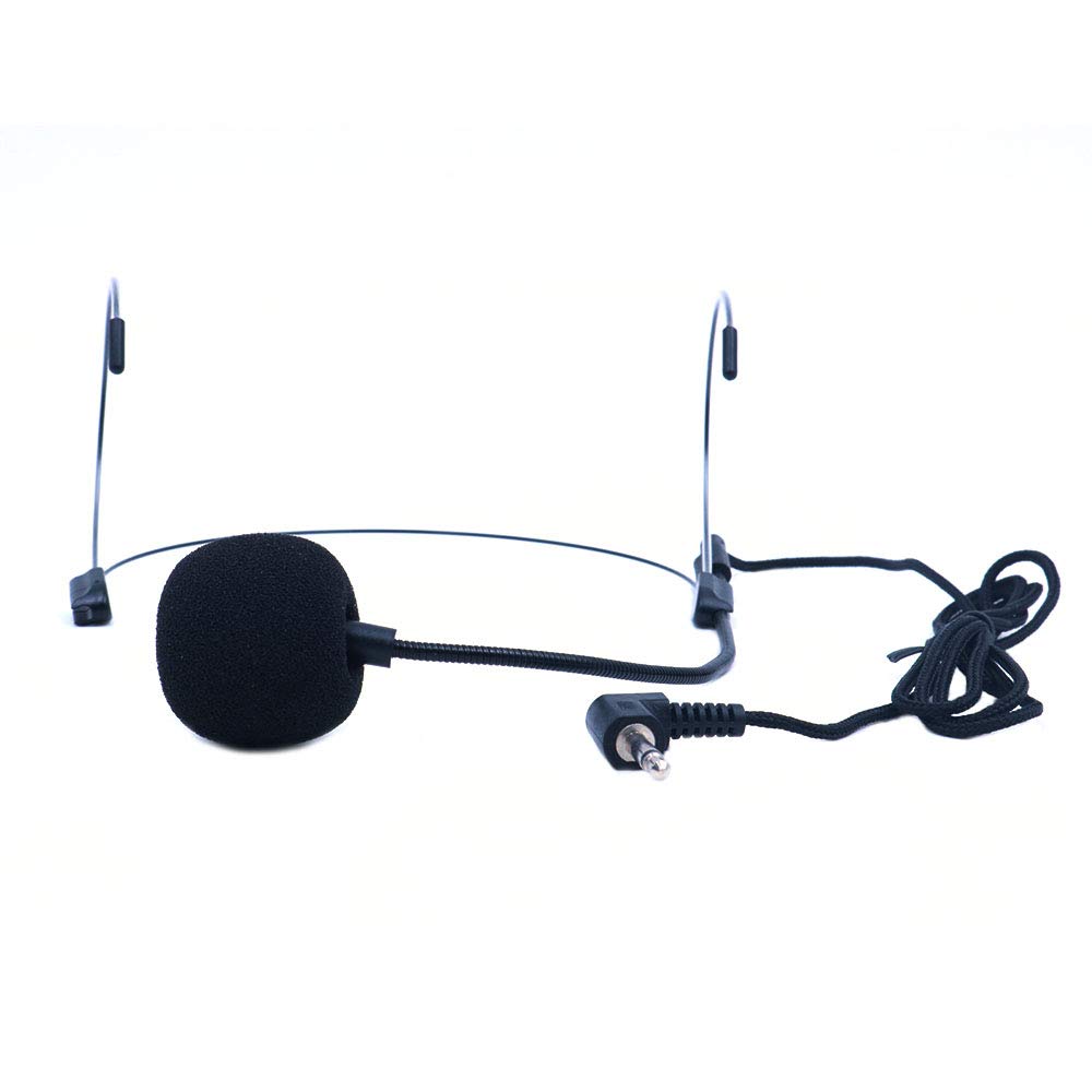 ANCLLO Black Professional Headset Headworn Microphone Compatible with Wireless System Omnidirectional Mic Super Lightweight - Image 3