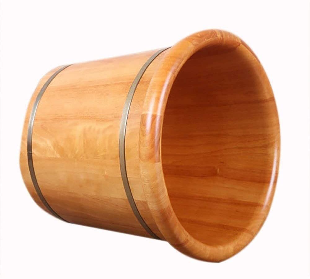 Fußbad, Holzfässer, Pedikürebecken, hohes Fußkneipenfass, Fußbad, Eimer, Fußwanne, Holzbecken, Holzsaunaeimer für Muskelschmerzen, Ermüdung, Holzfußbad, Massage, Haushalt