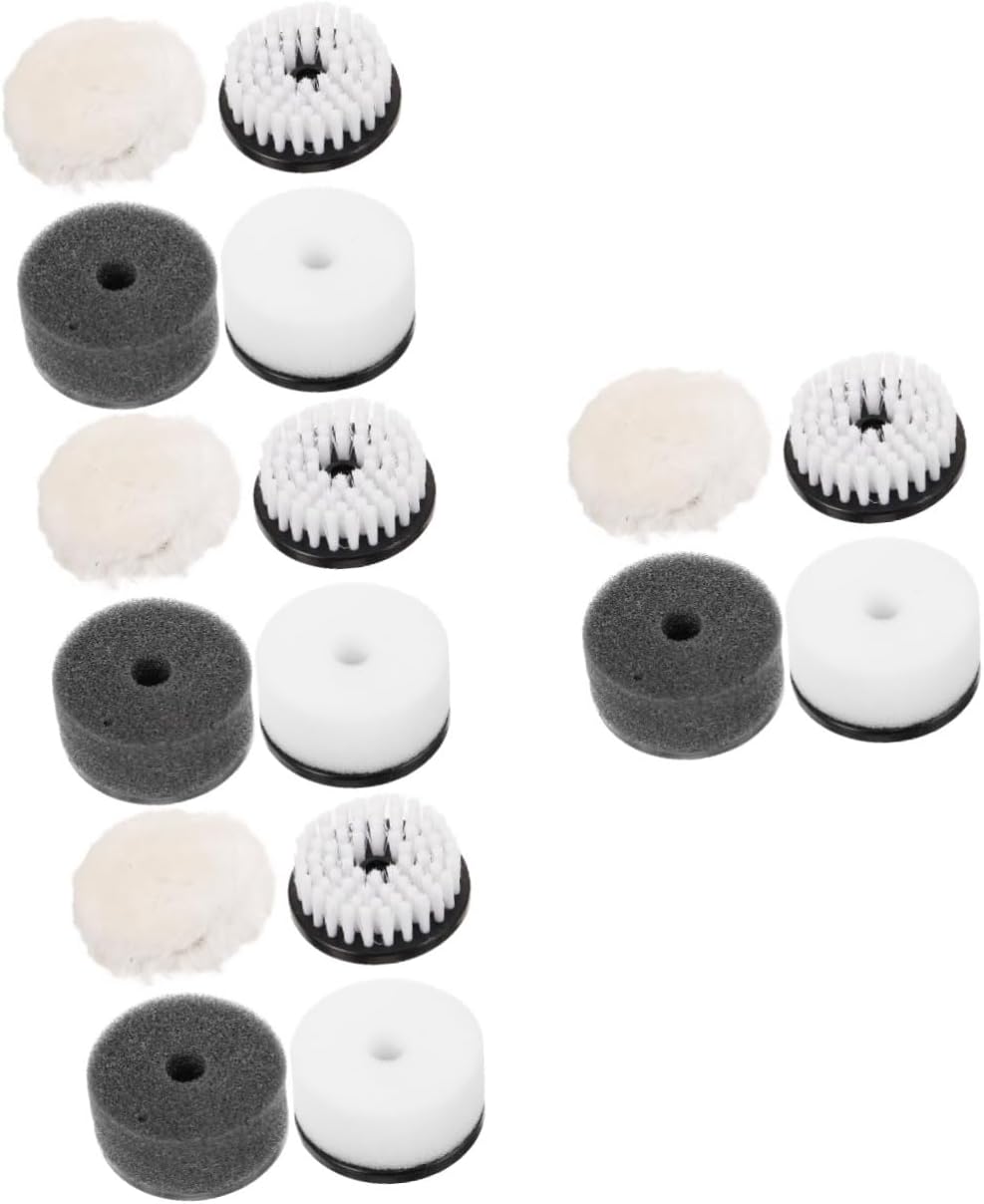 NOLITOY 16pcs Shoe Cleaning Kit Polishing Brush Dust Brush for Sneakers and Boots Easy to Use Shoe Care Accessories for Brightening and and Portable Design