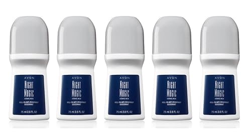 Avon Night Magic - Desodorante antitranspirante roll-on (5 unidades)