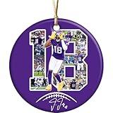 Teerabbit Justin Minnesota Jefferson Football Christmas Ornaments Home Decoration - Do The Griddy - Birthday, Christmas, Father, Mother, Gifts for Football Fans