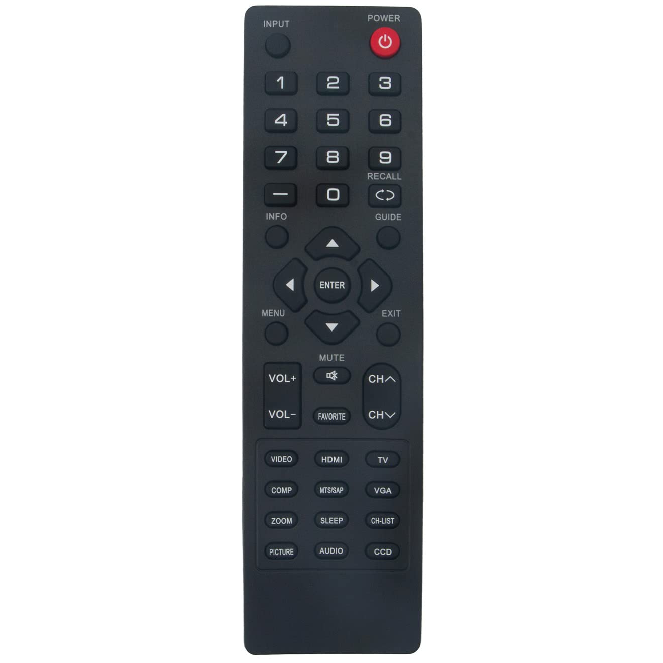 ZRC-400 Replace Remote Control fit for Dynex TV DX-15E220A12 DX-19L150A11 DX-22L150A11 DX-24L150A11 DX-26L100A13 DX-32L150A11 DX-37L150A11 DX-