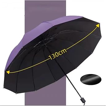Folding Strong Windproof Umbrella Sunshade Men's Umbrella Rain Large Parasol For Women
