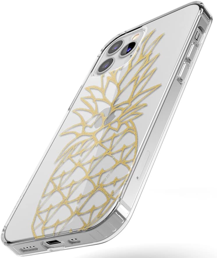 Casely iPhone 12/12 Pro Case | You're a Fine-Apple | Gold Pineapple Clear | Classic Ultra Slim Design - Image 5