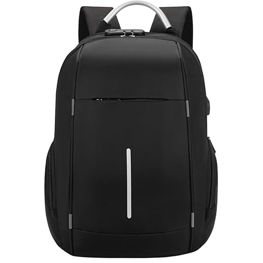 Mochila Impermeável USB Senha Reforçada Executiva