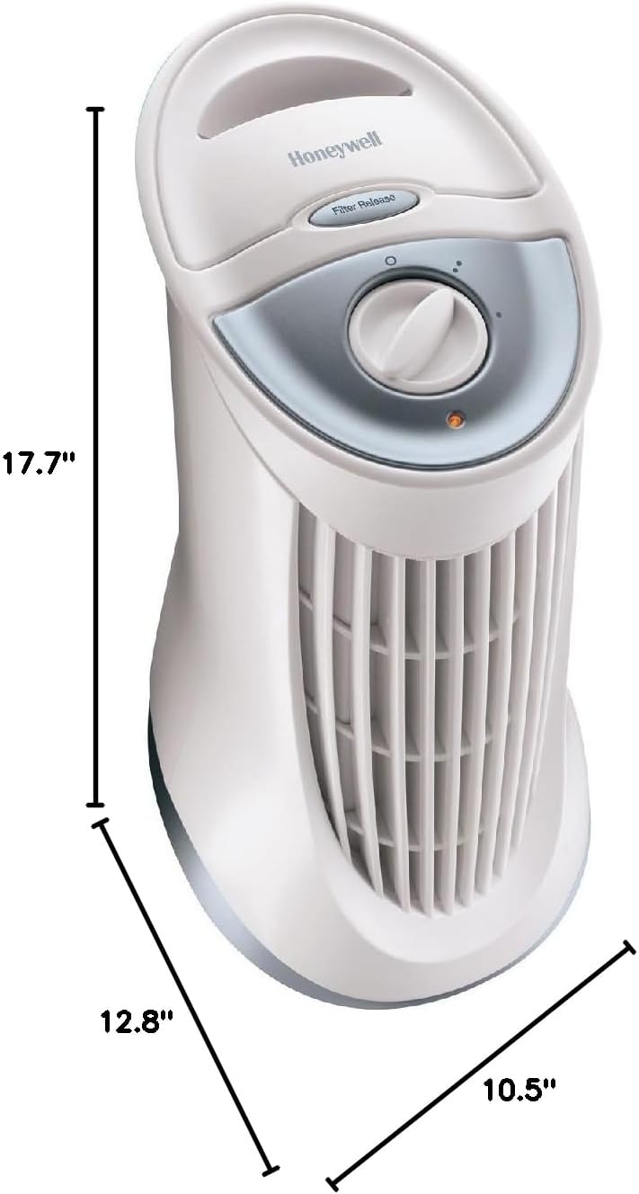 Honeywell HFD-010 QuietClean Compact Tower Air Purifier with Permanent Washable Filter