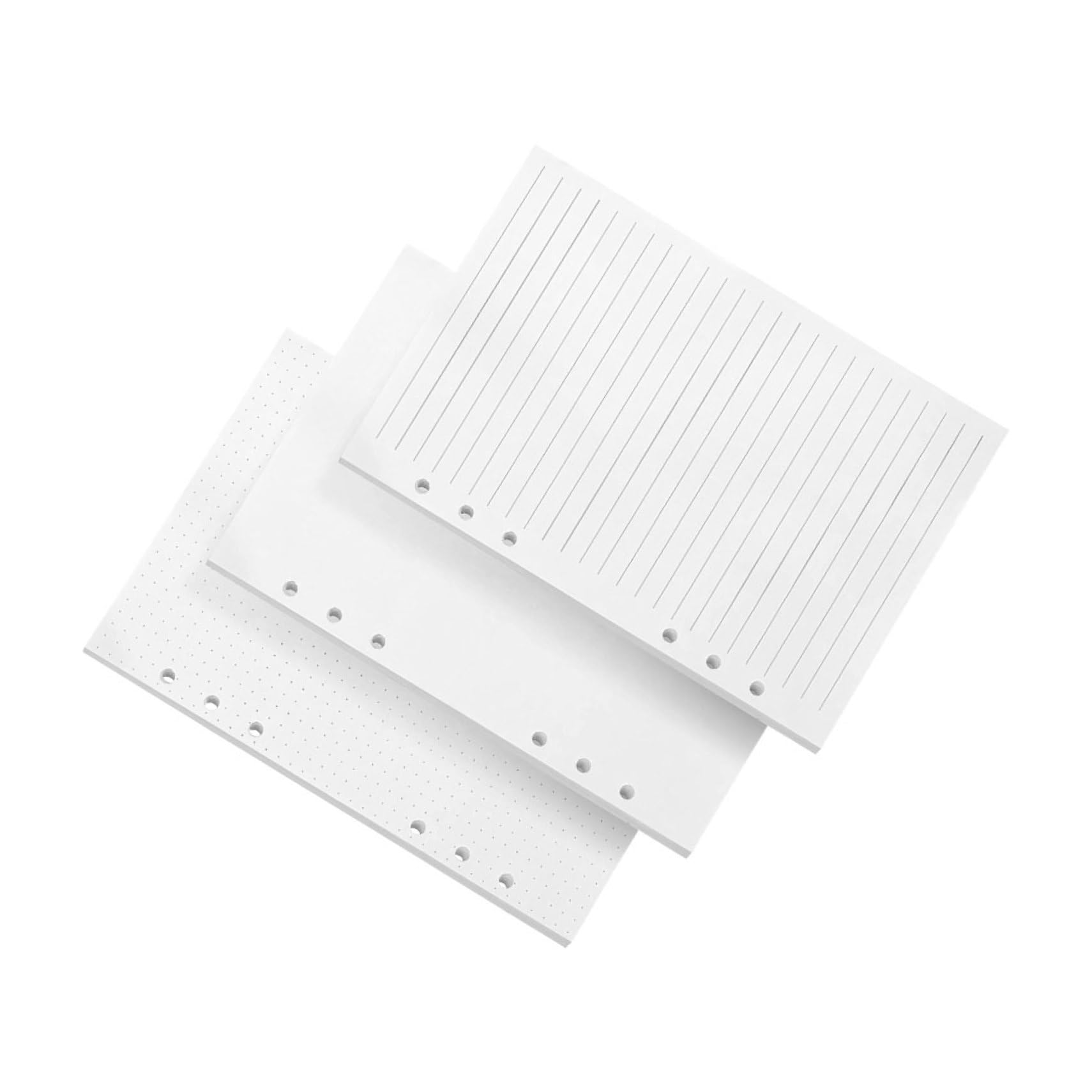 A5 Loseblatt Notizblockpapier 240 Stück Weiß Papier, Glatt
