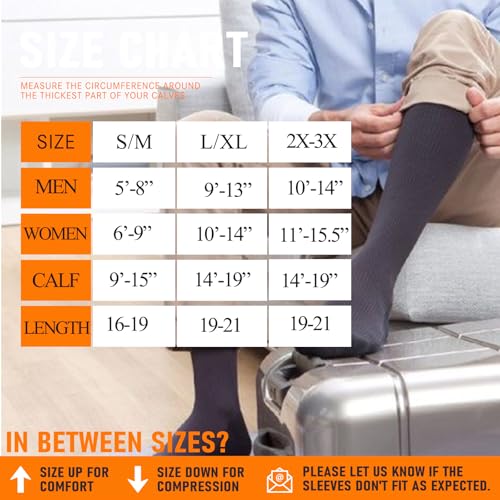 Image of Graduated Medical Compression Socks for Women&Men 20-30mmhg Knee High Sock