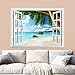 wall26 Removable Wall Sticker/Wall Mural - ANSE Lazio Beach on Praslin Island in Seychelles | Creative Window View Wall Decor -24