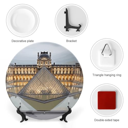 Plato decorativo de porcelana fina de 6 pulgadas miniatura 3