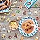 BOOMTOP 100pcs Streudeko Oktoberfest Holz Konfetti Bayern Streuteile Tischdeko Bunt Edelweiss Bier Dirndl Brezel Lederhose Oktoberfest Wiesn Tischdekoration Bayerische Dekoration ca. 3-5 cm