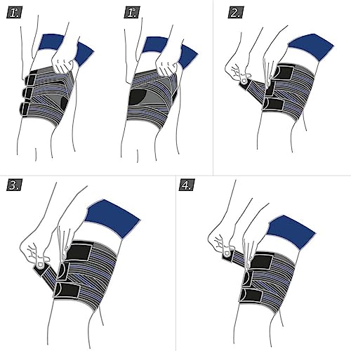 Soporte muscular muslo Actimove PowerMotion unisex ajustable miniatura 4