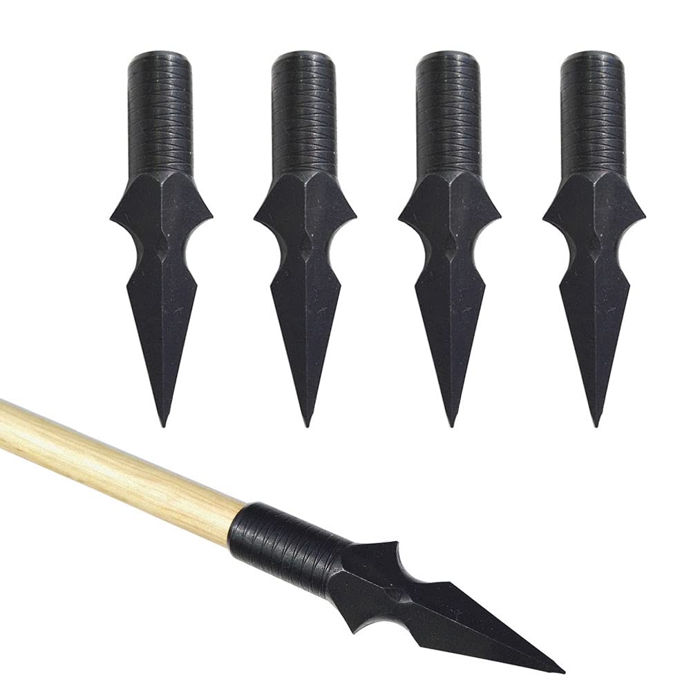 Lot De 6 Pointes De Flèche Chasse Acier - Traditionnel Tir à L'Arc 230
