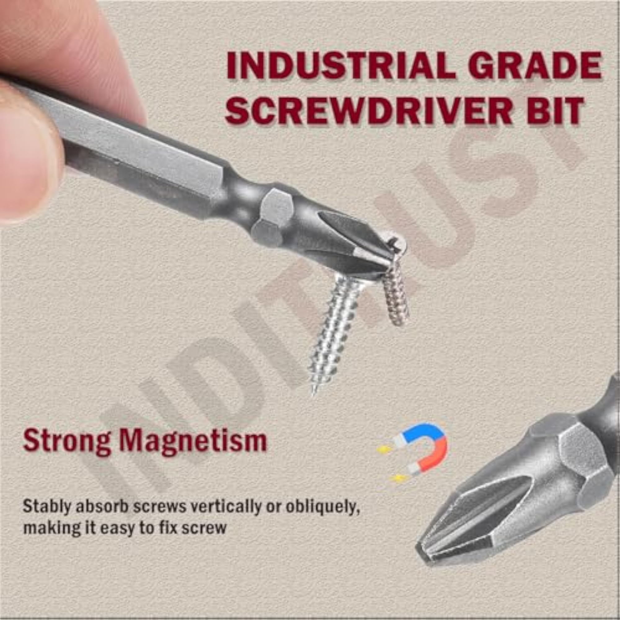 PH2 Bits Screwdriver Plus and Minus Bit, 10 BITS