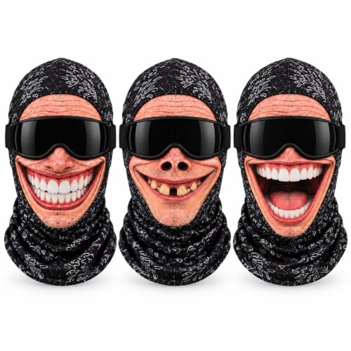 Balaclava Face Mask, 3D Funny Ski Face Mask - image 1