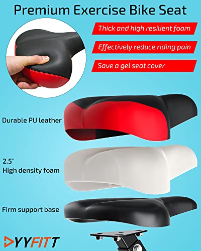 PLENY Bicicleta estática plegable con bandas de resistencia, 16 niveles de resistencia y soporte para teléfono/tableta - Imagen 5