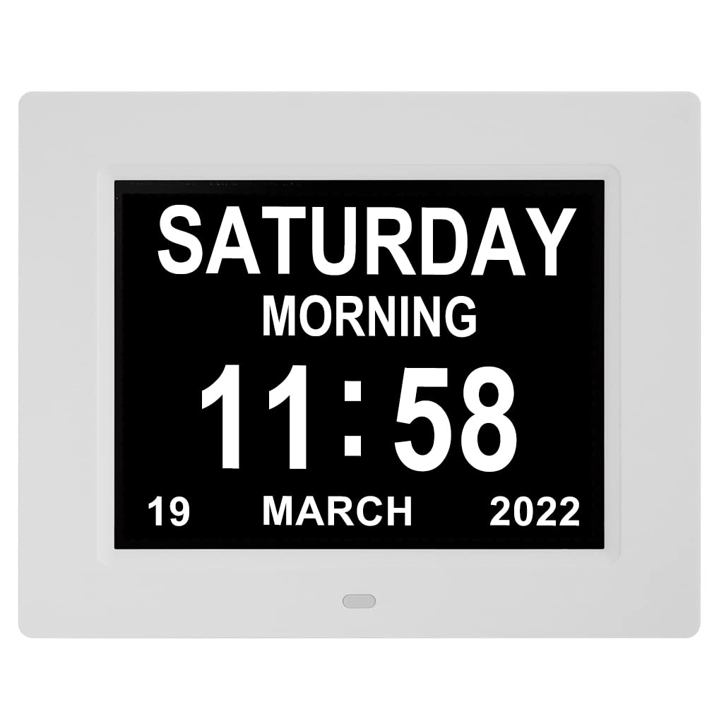 Buy 2023 Upgrade 9 Inch Digital Day Date Clock with 5 Alarm 3 Medicine