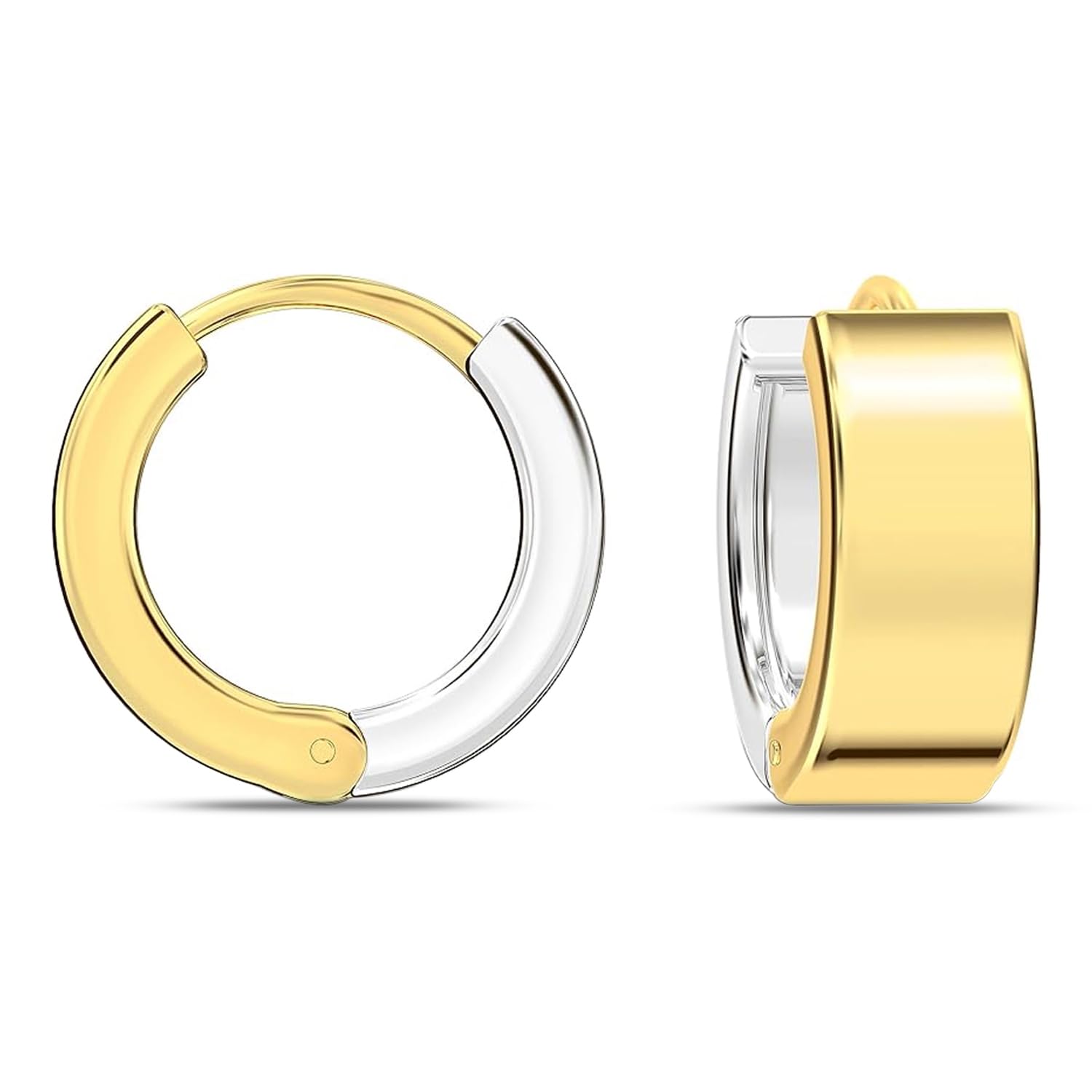 truesilver acpl 925 Sterling Silver Hoop Earrings | BIS Hallmarked Small Huggie Earring Hoops for Men and Women-picture-26