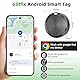 Glitfix GPS Android Smart Tag, Schlüsselfinder kompatibel mit Google Find My Device App (nur Android), Bluetooth Tracker für Gepäck Taschen Koffer Geldbörsen,Schwarz, 1 Stück