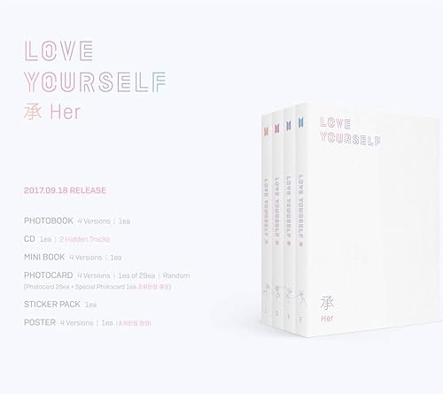 Miniatura 2 de Bangtan Boys BTS 5 mini álbum Love Yourself 'HER' (incluye una tarjeta de fotos acrílica al azar) (Todo (amor))