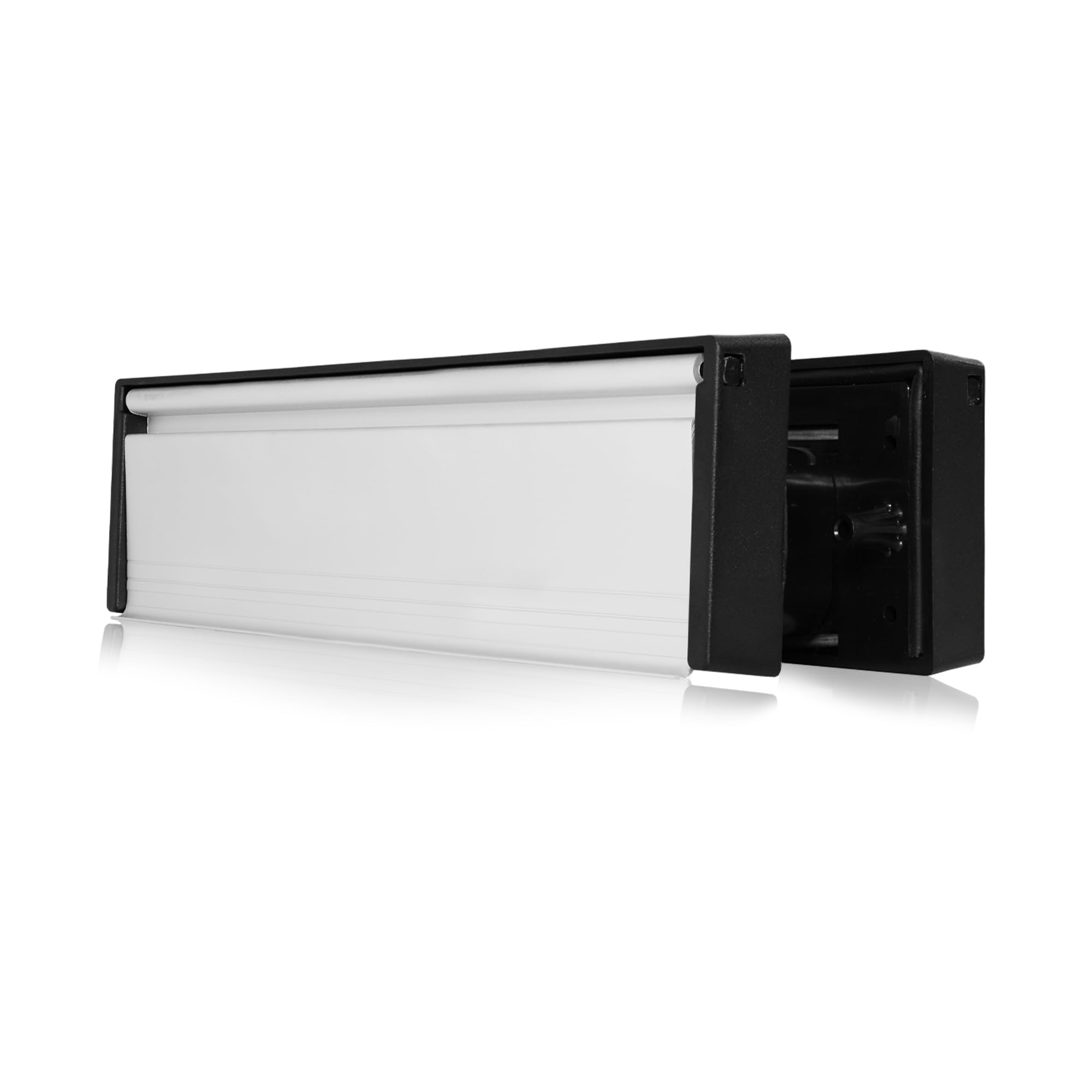 UAP MailPlate 12" Letterplate Matt Chrome, Premium Draught Proof Postal Letterbox, Telescopic Sleeved Letter Box for uPVC Doors with 20-40mm Door Thickness.