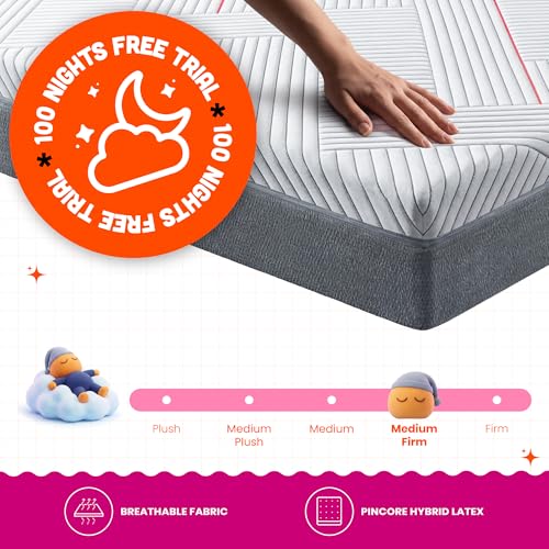 Image of Sleepyhead Laxe Designed by Duroflex - Pincore Latex Mattress with BodyIQ Orthopedic Memory Foam |Medium Firm |10 Years Warranty |3 Zone Support |Washable Cover |10 Inch Single Bed Mattress (75x60x10)