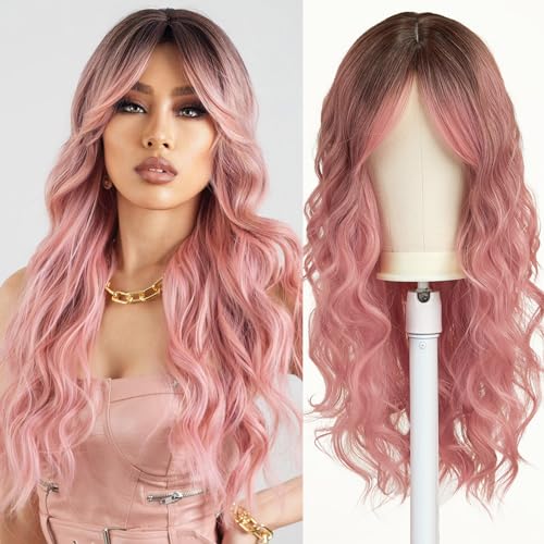 Esmee-Long-Wavy-Pale-Pink-Wigs-for-Women-Natuaral-Synthetic-Hair-Heat-Resistant-Ombre-Wig-for-Daily-Party-Cosplay-Use