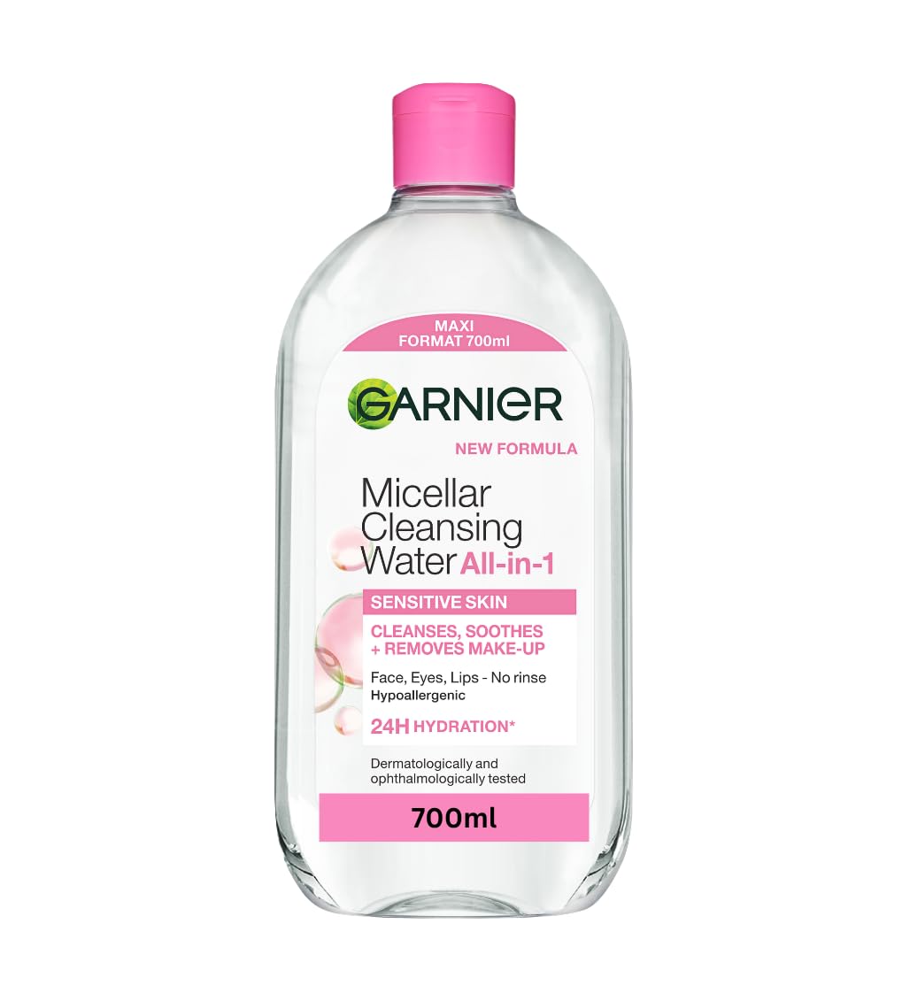 Garnier 700 ml (Pack of 1), Face and Eye Make-up Remover Cleanser + lotion
