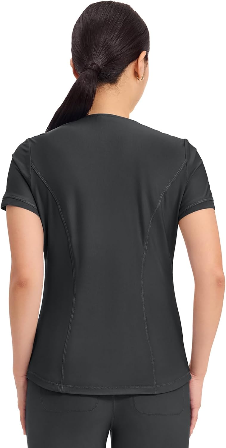 Cherokee Form Scrub Tops for Women, Stretchy V-Neck Knit Scrub Top - CK840 - Image 4