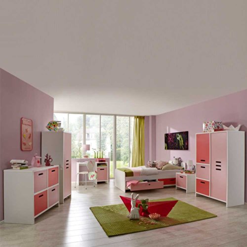 Preisvergleich Produktbild Kinderzimmermöbel Set Casa für Mädchen (6-teilig) Pharao24