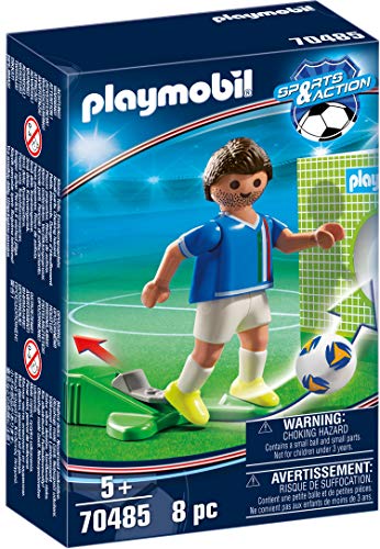 PLAYMOBIL Sports y Action, Jugador de fútbol, Italia 70485, a