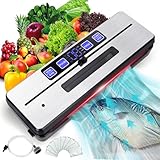 Favoreal 真空パック機 フードシーラー 家庭用【2025新 95kpa吸力】真空密封パック機 汁物対応 真空パック器 強力 乾湿両用 多機能 真空保存食品 脱気シーラー 収納補助 鮮度長持ち 乾燥物/汁気物/キャニスター/手動脱気/シールのみ/停止 コンパクト 冷蔵 冷凍 操作が簡単 高耐久性 軽量設計 人気 おすすめ