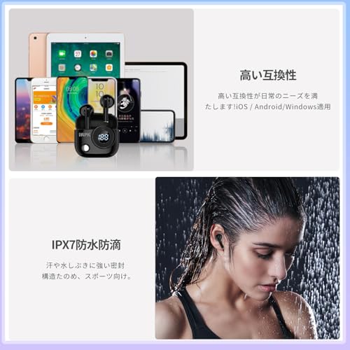 ワイヤレスイヤホン 【2025最新レトロデザイン】Bluetooth イヤホン 残量表示 超小型 ミニ Bluetooth5.4+EDR搭載 Hi-Fi ステレオ ブルートゥースイヤホン ENCノイズキャン 24時間連続再生 片耳/両耳 SBC/AAC 対応 持ち運び便利 通勤/通学 iPhone/Android対応