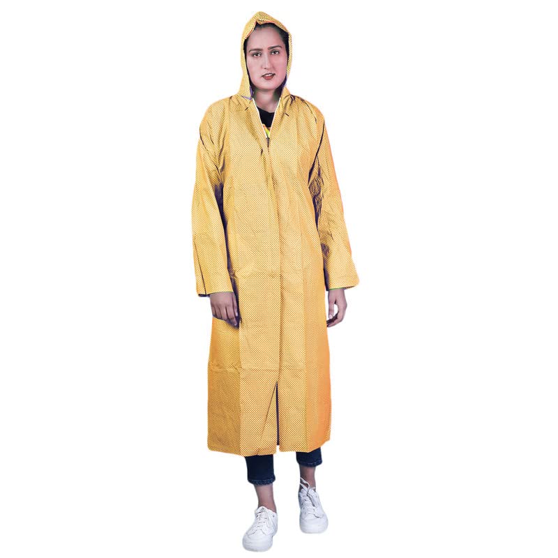 chacko Women's/Girl Rain Coat/Rain Wear (Along with Cap) Absolute Comfortable and Made with 100% Water Proof Material-picture-32