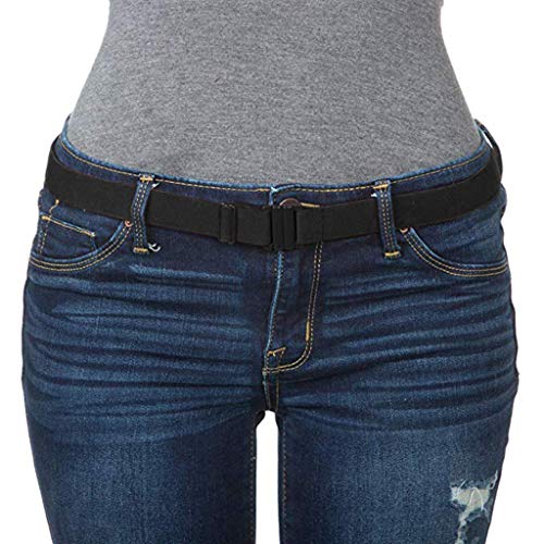 Non Slip Backing Flat Buckle Stretch No Belt Adjustable Show Belt Diamond Belt2