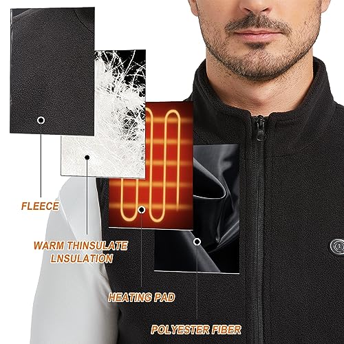 Ejoy Heated Vest - Polar Heated Fleece Vest For Men and Women no include battery2
