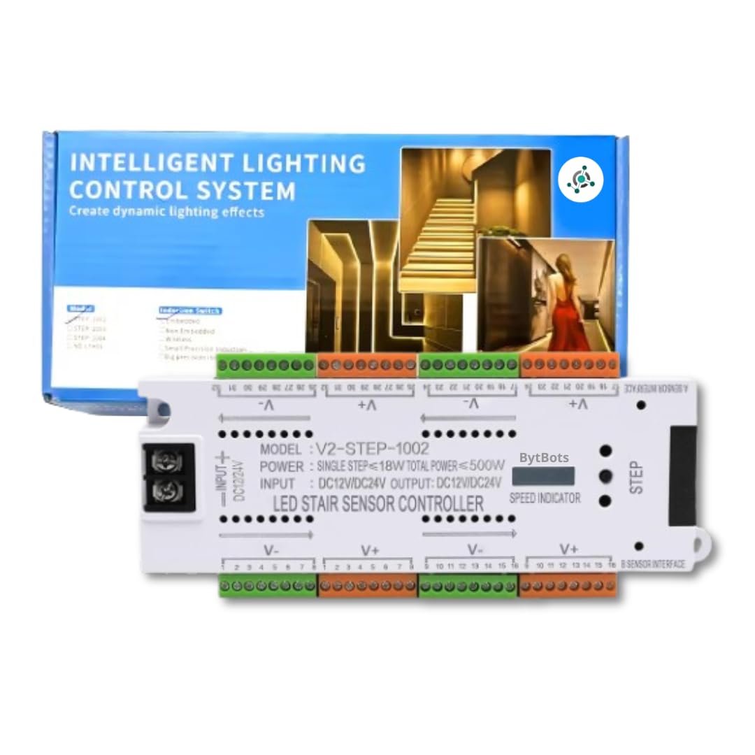 BytBots 32CH LED Motion Sensor Controller for LED Staircase LED Strip Lighting (Adjustable Upto 32 Steps Lighting Controller) (B0CGJKH88J) Amazon Price History, Amazon Price Tracker