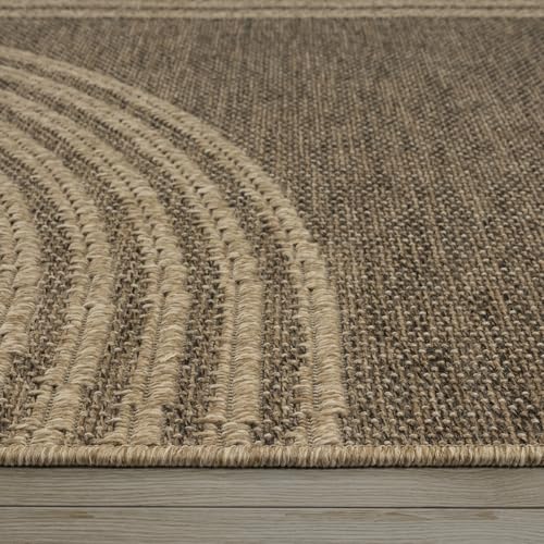 the carpet Kansas Outdoor Teppich – Wetterfester Indoor & Outdoor Teppich im Jute-Look für Balkon, Terrasse, Garten… – Ansicht 6