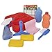 Playkidiz Set di Pulizia Caddy, 10 Pezzi Include Spray, Spugna, seccatoio, Pennello, Organizer Caddy - Play Helper Set di Pulizia Realistico, consigliato per Bambini dai 3 Anni in su