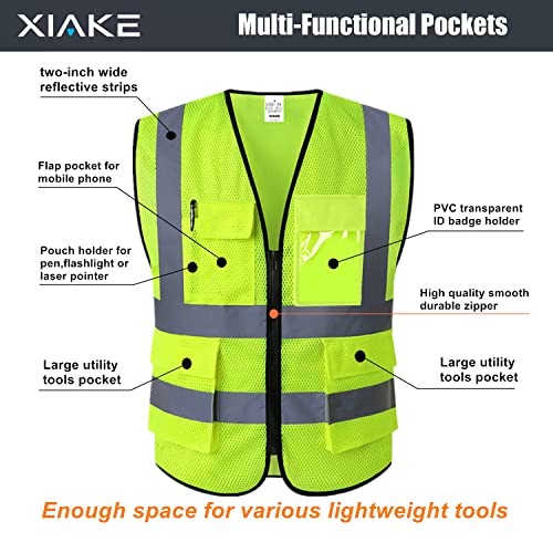 Xiake 5MSV Mesh Safety Vest High Visibility Reflective Vest thumb #4