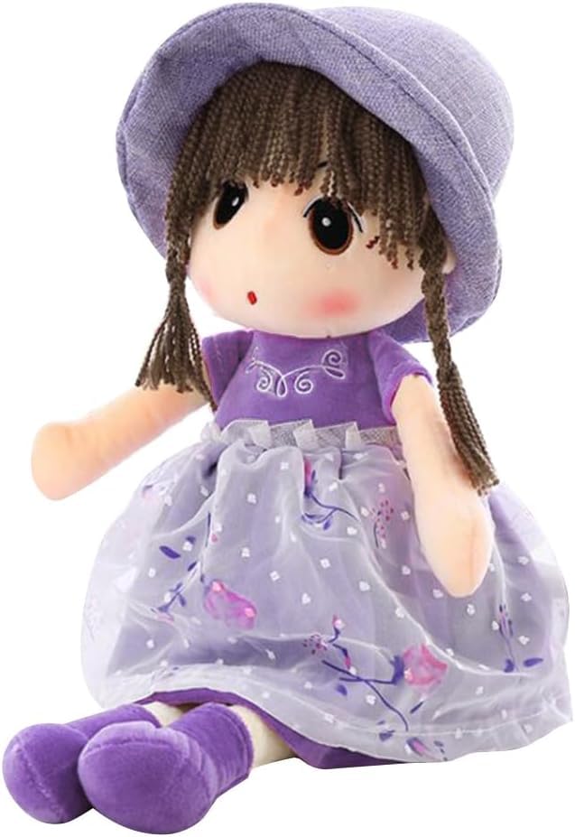 Sweetheart Soft Baby Doll Girl Plush Stuffed Toy with Hat Skirt Plush Toy Baby Girls Sleeping Partner Doll Birthday Gift 45cm