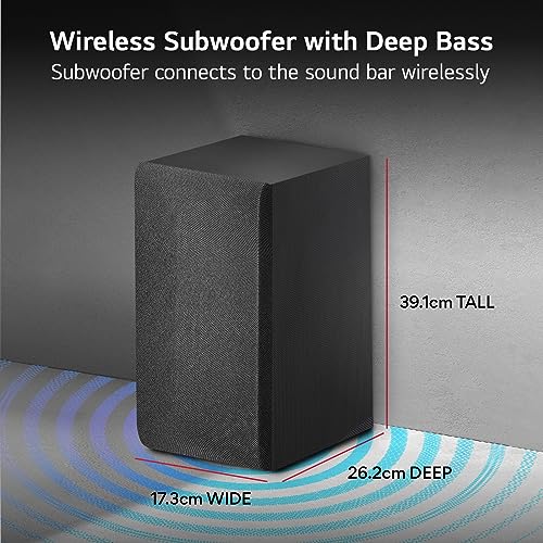 Image of LG Sound Bar SNC4R, 4.1 Ch, 420W Soundbar with Wireless Subwoofer, Wireless Rear Speaker