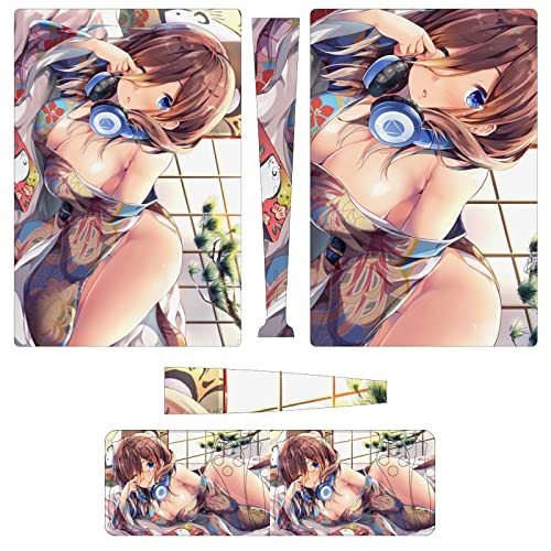 PS5 スキンシール デジタル 五等分の花嫁 中野三玖 プレイステーション5 スキンシール 全面保護 側面/両面対応 保護ステッカー PS5 対応 耐久性 本体 コントローラー 保護シール 簡単取付 薄型 傷隠せ 摩擦保護 抗衝撃 汚れ/ホコリ防止 指紋/