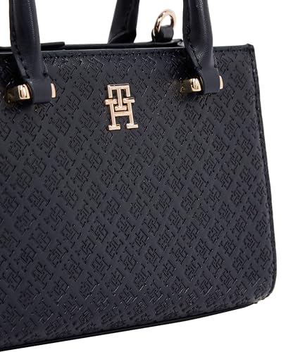 Image of Tommy Hilfiger Women's Monogram Mini Tote Bag With Removable Crossbody Strap