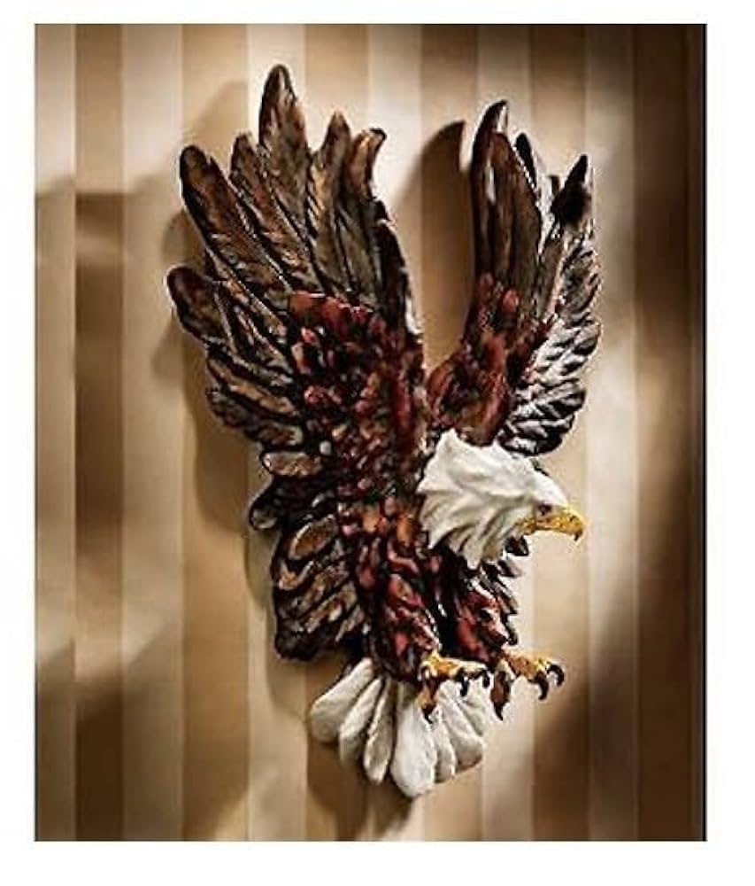 Amazon.co.jp: 自由への鷲の飛翔ワシ鷲 イーグル壁掛け壁彫刻