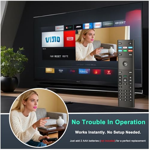 Image of Luyeper Replacement for Vizio Smart TV Remote Control | XRT136 Remote for Vizio D, V, M, P, PX, E Series TV. No Setup Required